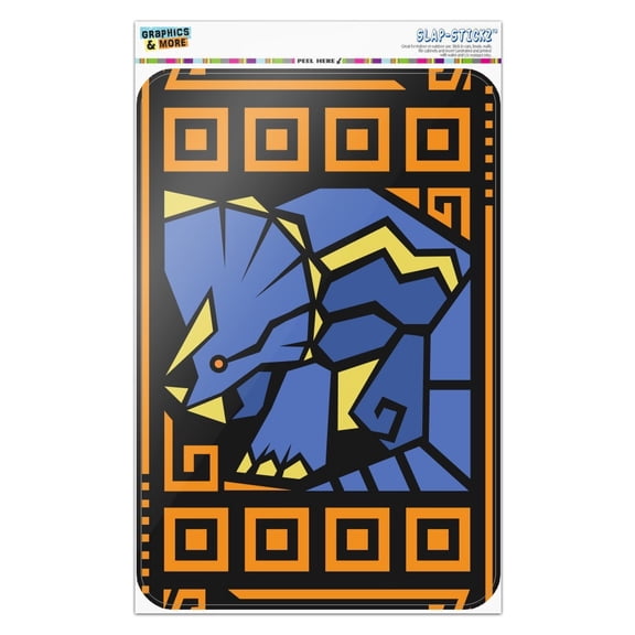 Geometric Triceratops Dinosaur Aztec Mayan Style Home Business Office Sign