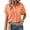 Orange, variant on YOZGXEG Blouses For Women Dressy Casual Women Casual Batwing Sleeve Pocket Patched Double Layer Wrinkled Fabric Work Blouse Shirt Top Yellow S-Xxl