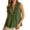 #0259-Army Green, variant on Women's Summer Solid Color Ruffled Wave Neck Sleeveless Top