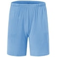 thumbnail image 3 of MoFiz Men's Solid Bamboo Pajama Shorts with Pockets Loungewear for Men, 3 of 6