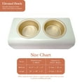 thumbnail image 6 of Beautiful Double Elevated Stainless Steel Pet Bowl, 4-Cup, Sage by Drew Barrymore, 6 of 6