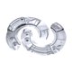thumbnail image 4 of 2 cubiertas a prueba de polvo para discos de freno delanteros, reemplazan 34116775265, accesorios prácticos y resistentes para F07 GT F10 F12 F01 F11, 4 of 8