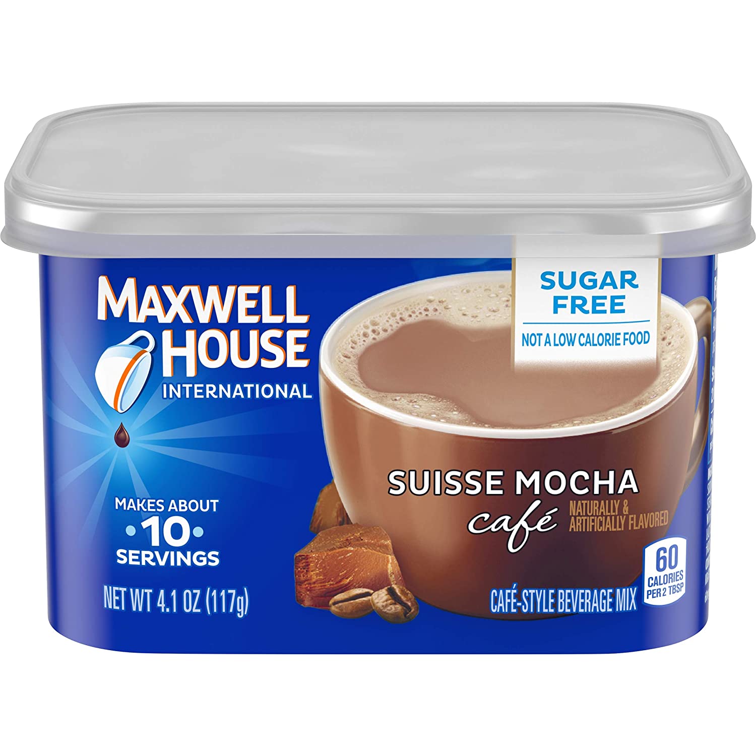 Maxwell House Suisse Mocha Cafe Sugar-Free Beverage Mix (4.1 oz Cans