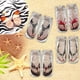 thumbnail image 5 of Calcetines divertidos con estampado de chanclas NikouMX 4 pares, 5 of 7