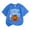 Blue, variant on Toddler Girls Halloween Pumpkin Graphic Tee Short Sleeve Crew Neck T-Shirt, Sizes 3-4