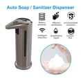 thumbnail image 4 of Better Homes & Gardens 10oz Auto Soap/Sanitizer Dispenser, Brushed Silver Stainless Steel, 4 of 19