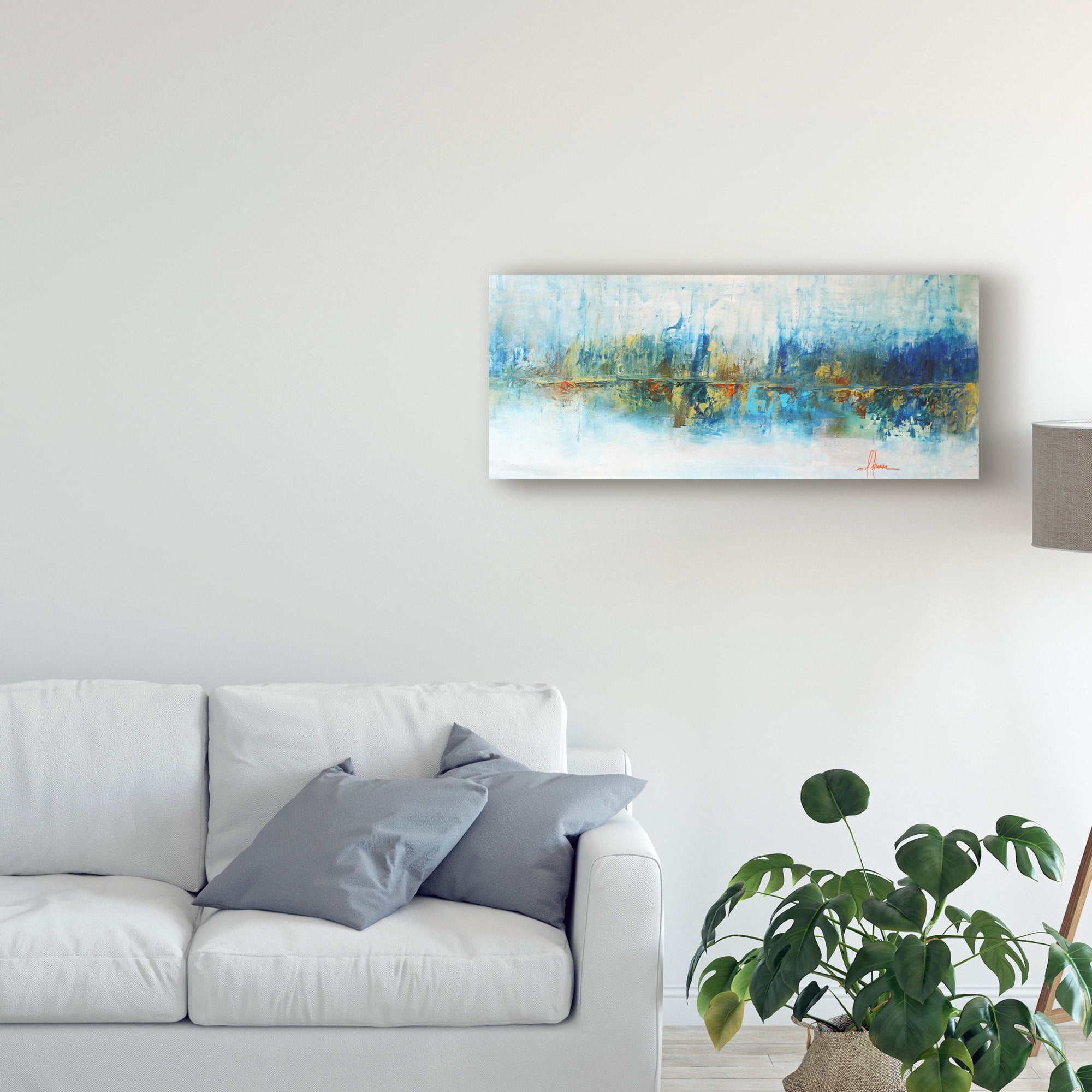 Giclee Canvas Wall Art /'Aqua Azul/' by Leticia Herrera