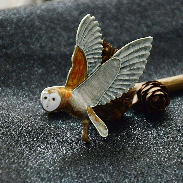 Elegant Fashion Decorative Vintage Animal Brooch Pin Soa Owl