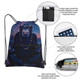 thumbnail image 3 of Easygdp Starry Sky Meditating Chimpanzees Drawstring Backpack Gym Bag,Sport Gym Sackpack,Gym Sack with Side Pocket for Men Women, 3 of 6