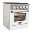 thumbnail image 6 of 30 in. 4.2 cu. ft. Dual Fuel Range Propane Gas in Rose Gold Handle & Knob Rings., 6 of 12