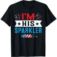 thumbnail image 1 of T-Shirt Assorti pour Couples "I'm His Sparkler" 4 Juillet - comme sur l'Image - TG, 1 of 4