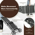 thumbnail image 6 of Costway Patio Folding Chaise Lounge Chair Aluminum Recliner Back Adjust Wheels, 6 of 8