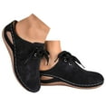 thumbnail image 2 of Womens Mules Slip on Shoes Platform Clogs for Women Thick-sole Lace Up Wedge Slippers, 2 of 4