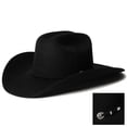 thumbnail image 1 of Sombrero Vaquero Stetson SBCRAL-7540 Buffalo 4X Fieltro Negro Talla 7 1/8, 1 of 9