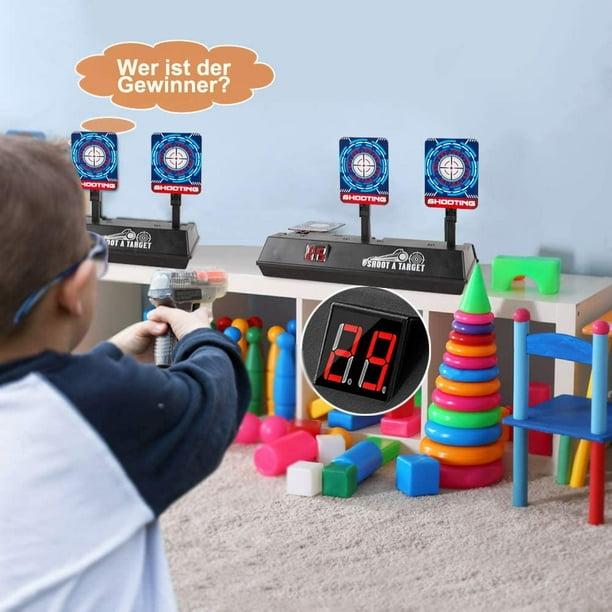 Cible compatible Nerf améliorée, cibles de tir électriques à  réinitialisation automatique, accessoires de récupération automatique pour  Nerf All Toy Blazers 