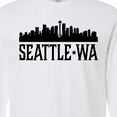 thumbnail image 4 of Inktastic Seattle Washington City Skyline Long Sleeve T-Shirt, 4 of 5