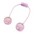 thumbnail image 3 of Hwkond Neck Fan Sports Portable Necks Fan Foldable Hose USB Charging Long Battery Life Three-speed Adjustment Small Fan Outdoor Travel Car Portable Silent Fan on Clearance, 3 of 8