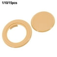 thumbnail image 3 of Patio Garden Table Parasol Umbrella Hole Ring Cover Set 2 Inch Plastic Brown, 3 of 5