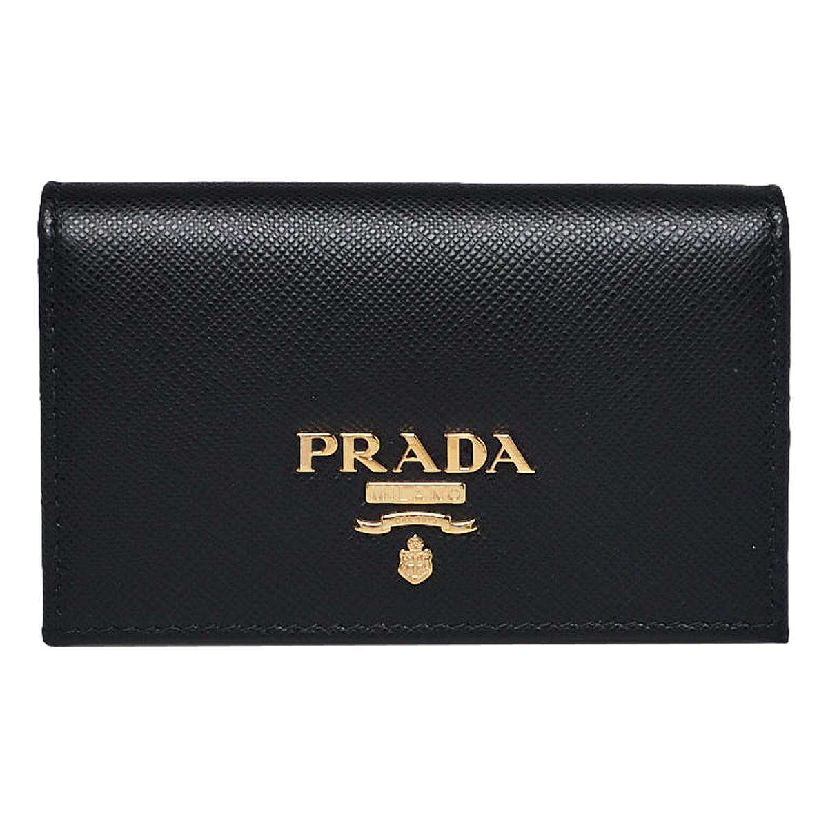Buy Prada Black Saffiano Leather Card Wallet at Ubuy Kuwait