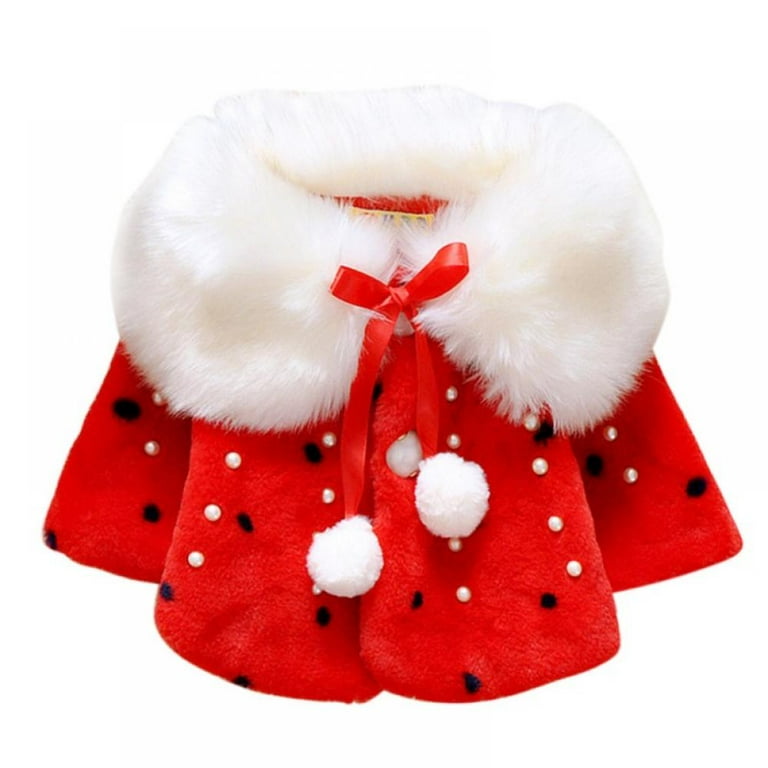 Infant faux fur coat hot sale