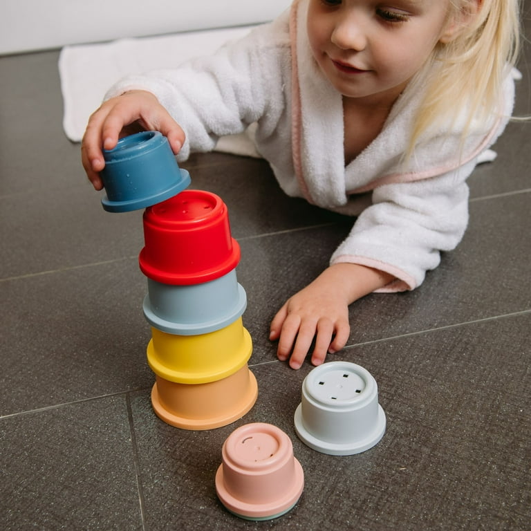 Hopscotch Lane 8 Piece Bath Stacking Cups, Children 6+ Months