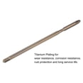 thumbnail image 4 of Unique Bargains M4 x 0.7 Cobalt High Speed Steel Machine Spiral Point Thread Tap Titanium Plated, 4 of 6