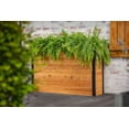 thumbnail image 3 of Vita Mezza 59"L x 16"W x 32"H Large Cedar Parklette Planter, Golden Brown, VT17716, 3 of 10