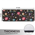 thumbnail image 5 of Kitchen Rugs Sets Of 2,Pioneer Flower Floral Print Pattern Anti Fatigue Kitchen Mat Rugs Non Slip Washable,Decorative Kitchen Floor Mats for Kitchen,Sink,Laundry,17"x47"+17"x47", 5 of 5