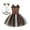 C-Brown83, variant on JIAYUE Girls Carnival Dresses Color Block Sleeveless Mini Animal Design with Headband For Children Party Performance Wear