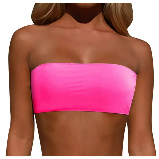 Zmoon Haut de Bikini à Bretelles Amovibles Couleur Unie
