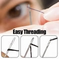thumbnail image 4 of 12/30Pcs Side Hole Blind Sewing Needles Stainless Steel Elderly Needles Hand Sewing Stitching Pin DIY Home Self Threading Needle, 4 of 9