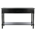 thumbnail image 5 of SAFAVIEH Peyton French 3 Drawer Console Table, Black (47.3 in. W x 13 in. D x 29.5 in. H), 5 of 12