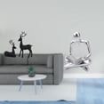 thumbnail image 2 of CoudarTitie Black Deer Resin Reindeer Figurine Sculpture Creative Abstract Thinker Statue Tabletop Decoration for Living Room Study Balcony Gift, 2 of 8