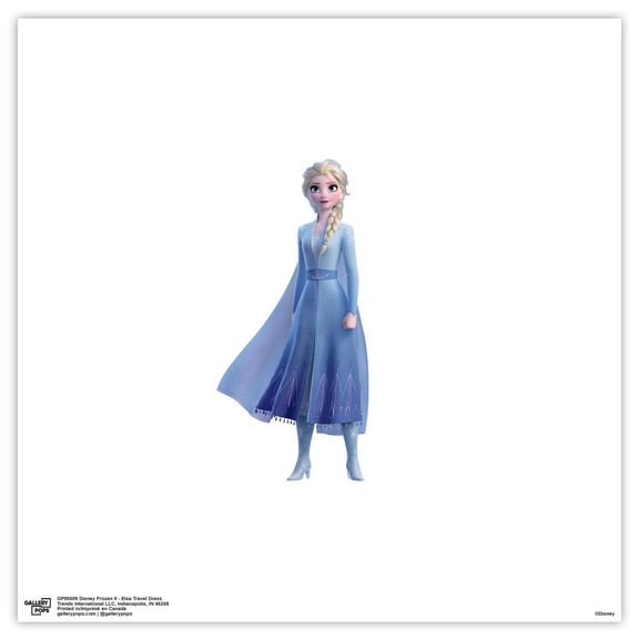 Gallery Pops Disney Frozen II - Elsa Travel Dress Wall Art, Unframed Version, 12" x 12"