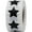 Black, variant on Orange Star Stickers | 0.75" Inch Wide | 500 Pack