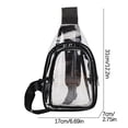 thumbnail image 3 of SDNall Fashionable Transparent Chest Bag For Men And Women With Large Capacity PVC Plastic Jelly Swimming Beach Backpack, 3 of 9