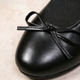 thumbnail image 5 of SuTry Women's Work Flats Round Toe Slip On Comfortable PU Leather Bow Detail Office School Daily Casual Walking Shoes(36), 5 of 6