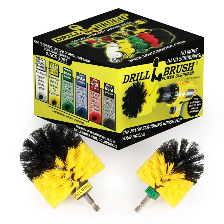 Drillbrush Bathroom Soap Scum Removal Power Brush Kit Small and