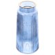 thumbnail image 1 of Jarrón de vidrio con diseño de rayas verticales retro, 1 pieza, para arreglos florales decorativos., 1 of 4