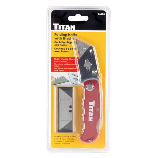 Titan Tools 11015 Folding Utility Knife