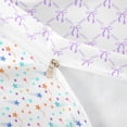 thumbnail image 4 of Erosebridal Cute Coquette Bowknot Twin Bedding,Cartoon Cute Bowtie Duvet Cover Set For Girls Kids,White Purple 2-Piece,No Comforter,Reversible, 4 of 6