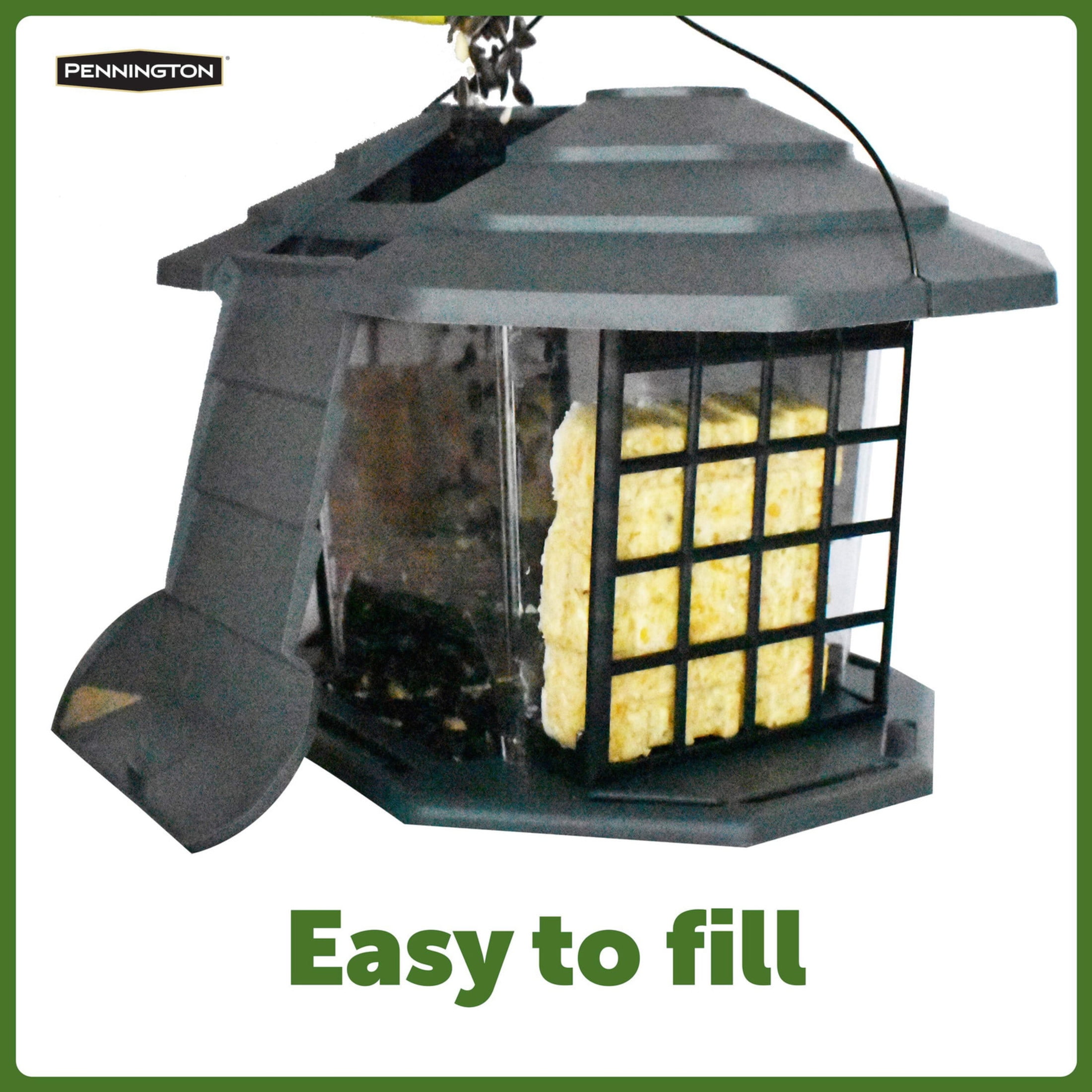 Pennington Earth Smart Ecobistro 5lb Capacity Wild Bird Feeder and Feed Starter Kit 1 Each