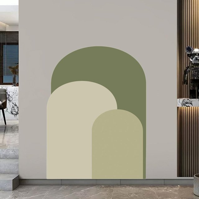 Arch Wall Decal Pegatina de la pared Puerta Oficina de la oficina Fondo del hogar Casa del dormitorio simple Decoración del arte del dormitorio