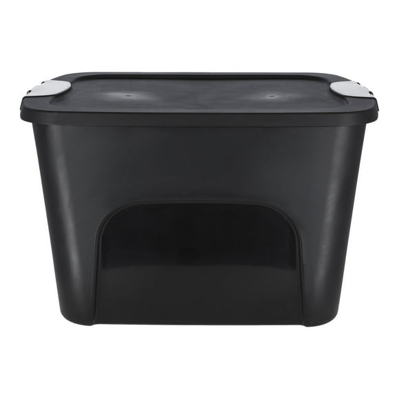 Caja Organizadora Italhome Plástico Negro 39.5X63.5X48.5Cm