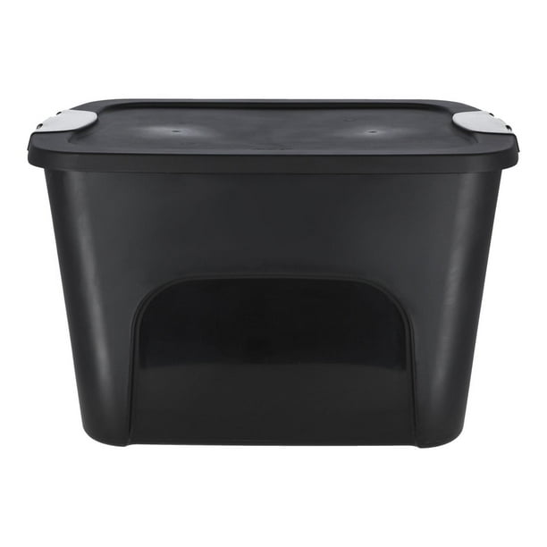 Caja Organizadora Italhome Plástico Negro 39.5X63.5X48.5Cm