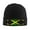 Black, variant on Jamaican-Flag Winter Beanie Hats for Men Women Warm Cozy Knitted Cuffed Skull Cap Black