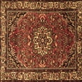 thumbnail image 1 of Ahgly Company Indoor Square Persian Brown Traditional Area Rugs, 8' Square, 1 of 4