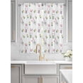 thumbnail image 2 of Easter Bunny Living Room Curtains 2 Panel, Cute Rabbits Green Eggs Spring Tulips Cafe Window Treatment, Extra Long Farmhouse Bedroom Bathroom Kitchen Curtains Drapes 104"x72", 2 of 6