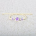 thumbnail image 1 of Nvzi Pulsera de flores hecha a mano - Pulsera de resina, pulsera ajustable, pulsera de flores - 2 piezas, narciso morado, 1 of 3