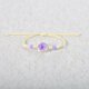 thumbnail image 1 of Nvzi Pulsera de flores hecha a mano - Pulsera de resina, pulsera ajustable, pulsera de flores - 2 piezas, narciso morado, 1 of 3